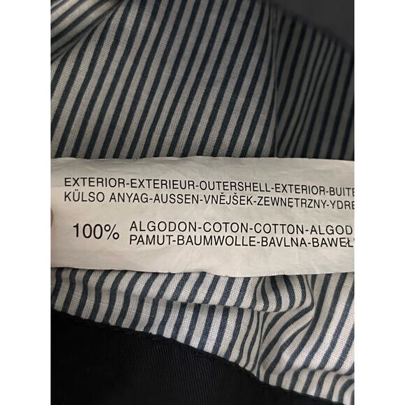 Zara Kids Hooded Jacket Sz 7 8 Full Zip Black Striped Lining Lightweight Outdoor - Picture 6 of 10